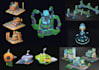 model and texture stylized game props in blender