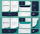 design modern minimalist business card and stationery kits