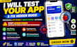 do website review app t QA app testing ios andriod testing
