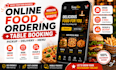 design a restaurant cafe website with online ordering and booking