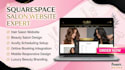 design squarespace hair salon website with acuity scheduling setup