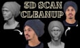 fix mesh repair 3d scan cleanup stl, 3mf edit 3d head file rhino 3d model