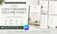 design an editable client onboarding welcome packet in canva