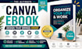 design canva ebook, canva workbook template design, canva pdf design