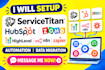 setup servicetitan hubspot zoho gohighlevel n8n zapier automation data migration