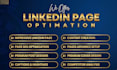 create setup and optimize linkedin for clients and brands