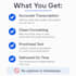 transcribe audio and video fast and accurately