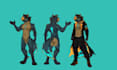draw custom furry reference sheet ,furry oc character design