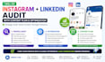 do ig and linkedin audit with content plan and optimization