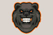 draw stunning bear mascot logo with unique style