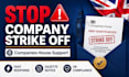 stop your UK company strike off and restore companies house compliance