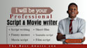 write a premium movie script, screenwriting, funny memes and  screenplay