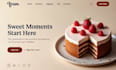 design squarespace bakery website cake business website dessert website