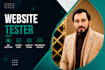 web tester website testing quality assurance bug report ai web test user testing