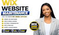 do monthly wix website maintenance speed optimization and security fix