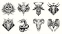 make old school tattoo illustrations
