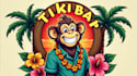 design a monkey tiki bar mascot logo 1 day