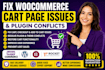 woocommerce cart page issues  plugin conflict fix