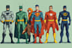 illustrate a superhero comic and marvel character