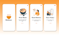design animated splash and onboarding screen for android app