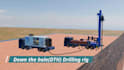 do industrial borewell dth drilling rig offshore technical machine 3d animation