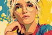 draw your high quality vector portrait