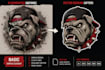 redraw ai streetwear artwork into clean print ready vector