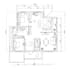 design house plan or floor plan in autocad