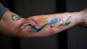 custom an abstract black tattoo design