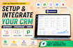 setup hubspot zoho pipedrive CRM automation workflows and integrations