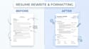 rewrite and format your resume CV professionally