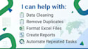 automate excel tasks, data cleaning, and reports using python