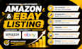 create seo amazon and ebay listings