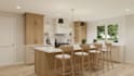 create modern kitchen design with realistic 3d render