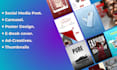 design custom posts and carousel for social media platforms