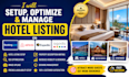 setup optimize and manage booking com airbnb hotel listing