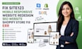 fix site123 mobile responsive website redesign SEO website shopify store fix err