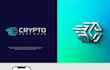 design a magnificent crypto and bitcoin logo