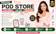 setup profitable pod store digital products tshirt design mockup design