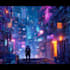 create a cyberpunk city and scifi art