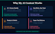 create ai assited content, summaries and written material