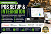 set up and integrate toast pos, square pos, clover pos