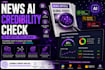 develop ai news credibility classification system using nlp and deep learning