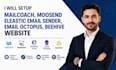 setup mailcoach moosend eleastic email sender email octopus beehive website