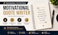 write powerful motivational quotes and inspirational content