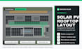 create a 3d rooftop solar pv layout for proposal presentation
