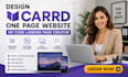 design carrd one page website design no code landing page creator