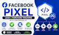 setup facebook pixel, conversion API, lead and purchase tracking