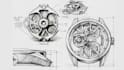 custom watch cad modeling, mechanical dial, with manufacturing technical drawing