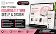 design and setup a professional gumroad store